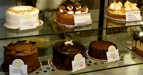 Delicious array of cakes